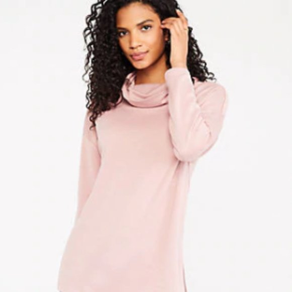 NWT Ann Taylor XXSP Cowlneck Tunic Sweatshirt - Picture 1 of 4